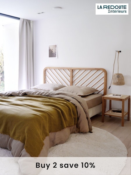 La Redoute Intérieurs Oak Anda Slatted Wooden King Headboard (AC2839) | £285