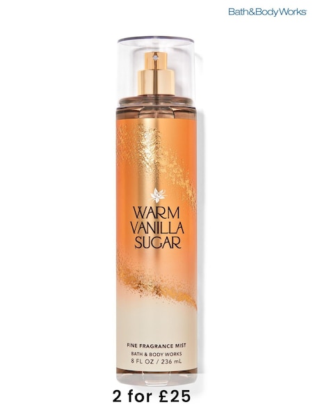 Bath & Body Works Warm Vanilla Sugar Fine Fragrance Body Mist 8 fl oz / 236 mL (AH8173) | £18