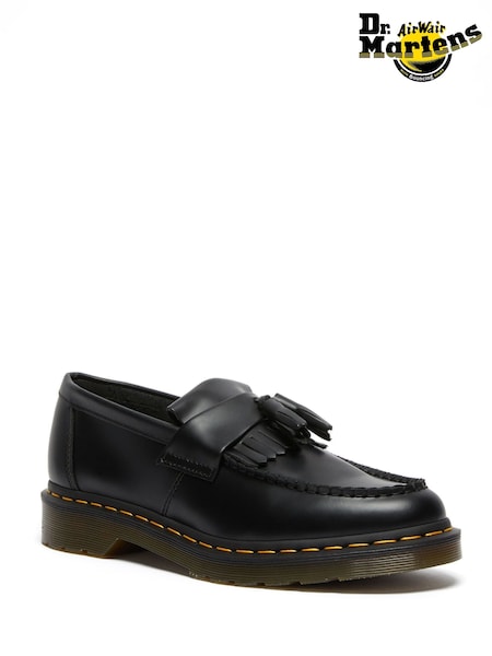 Dr. Martens Black Adrian Smooth Leather Loafers (F71189) | £150