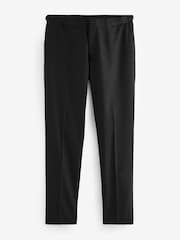 Black Slim Fit Suit Trousers With Side Adjuster - Image 6 of 11
