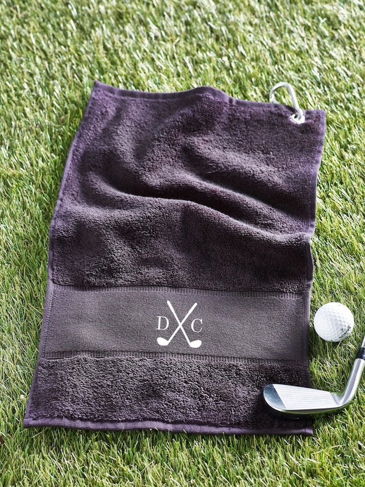 Loveabode Natural Personalised 100% Cotton Golf Towel - Image 5 of 5