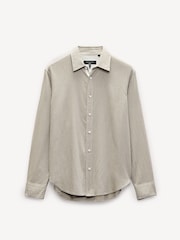 Rag & Bone Green Finch Zig Zag Dobby Long Sleeve Shirt - Image 7 of 7