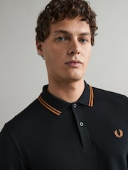 Fred Perry Long Sleeve Twin Tipped Polo Shirt - Image 4 of 5