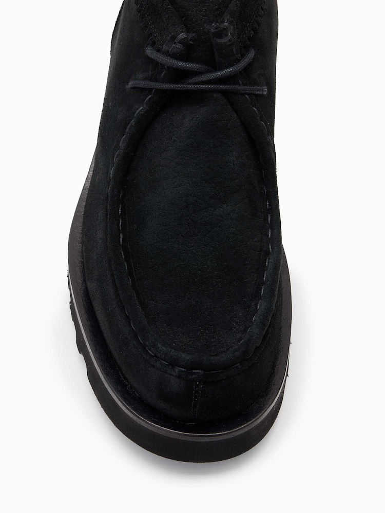 AllSaints Black Skiff Suede Boots - Image 4 of 4