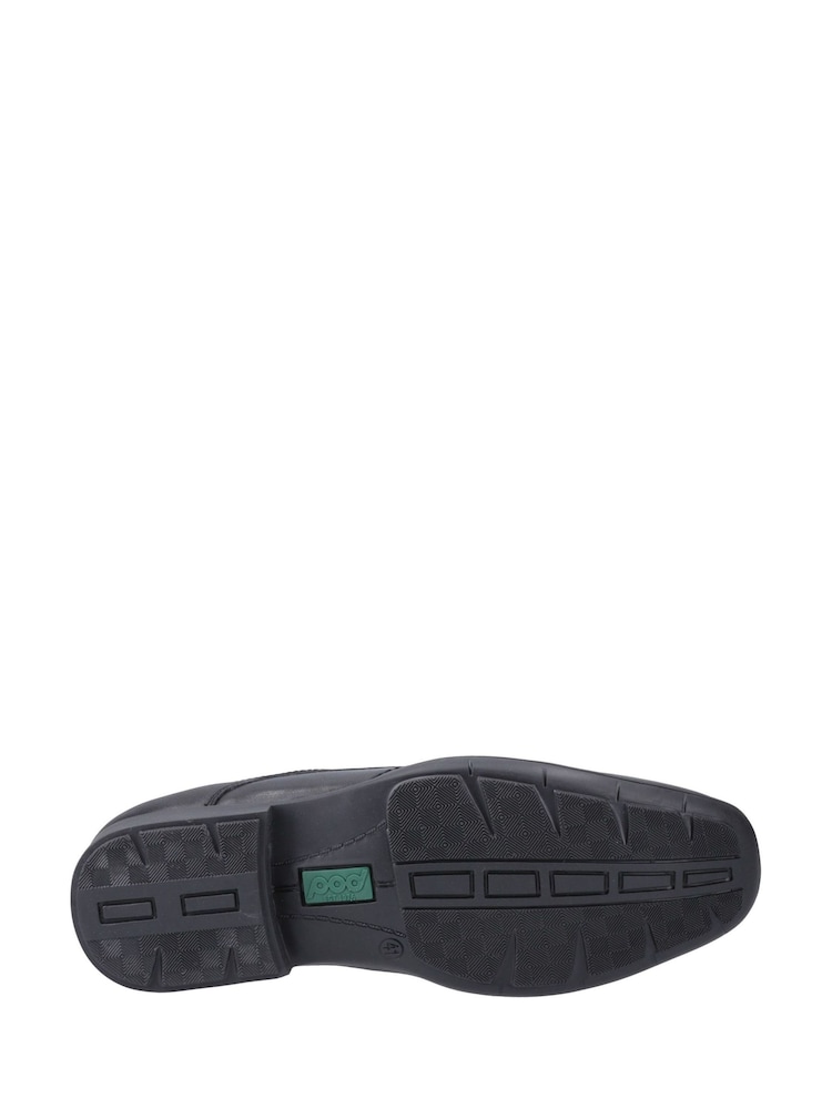 Pod Black Pod Black Leather Slip On Dundee Shoes - Image 4 of 4