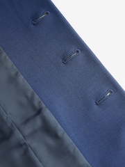 Blue Regular Fit Wool Blend Motionflex Waistcoat - Image 9 of 9