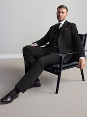 Black Regular Fit Signature Nova Fides Wool Jacket - Image 3 of 10